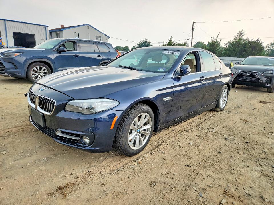 2015 BMW 5er VIN WBA5A7C55FD627844 COPART salvage auction — WATER/FLOOD, Nj - Cert Of Title-Salvage Flood, sold $1,150 on 2026-08-12 (photo 1)