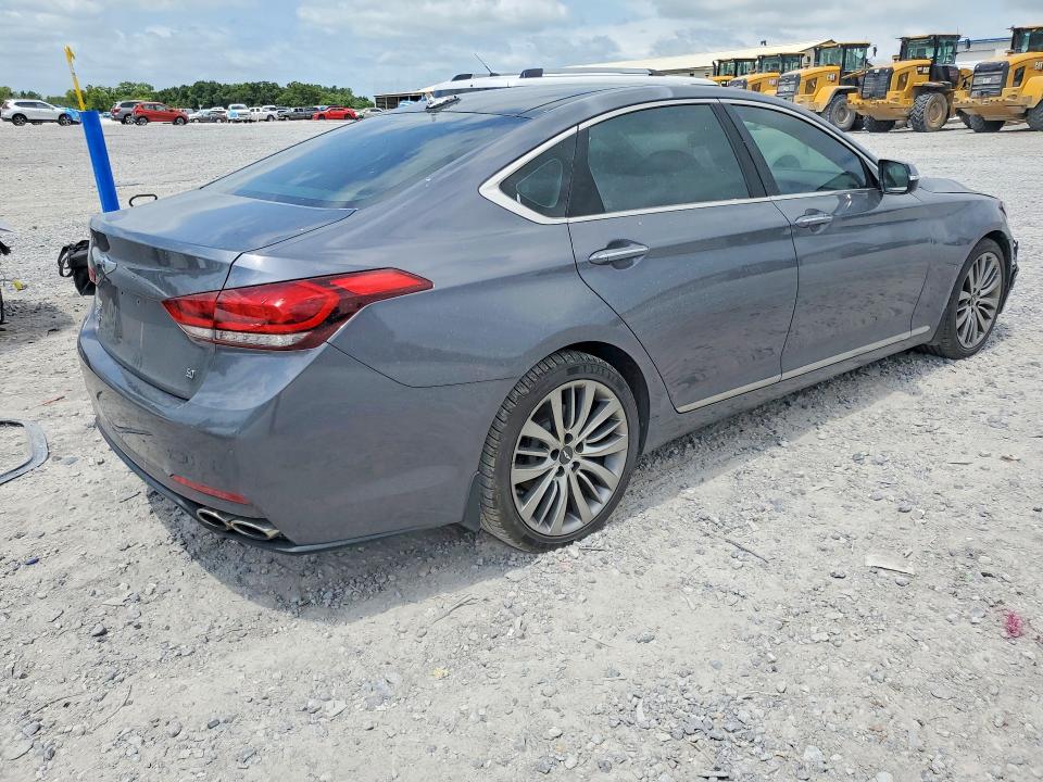 2015 Hyundai Genesis VIN KMHGN4JF5FU074554 COPART salvage auction — FRONT END, Sc - Certificate Of Title (P), sold $2,750 on 2026-07-30 (photo 3)