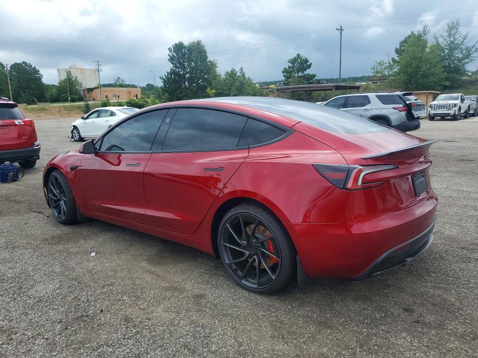 2026 Tesla Model 3 VIN 5YJ3E1ET8TF194838 COPART salvage auction — SIDE, Sc - Cert Of Title-Salvage, sold $27,500 on 2026-09-11 (photo 2)