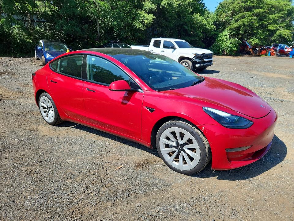 2022 Tesla Model 3 VIN 5YJ3E1EA5NF187783 COPART salvage auction — MECHANICAL, PA - CERT OF TITLE, sold $175 on 2026-07-22 (photo 4)