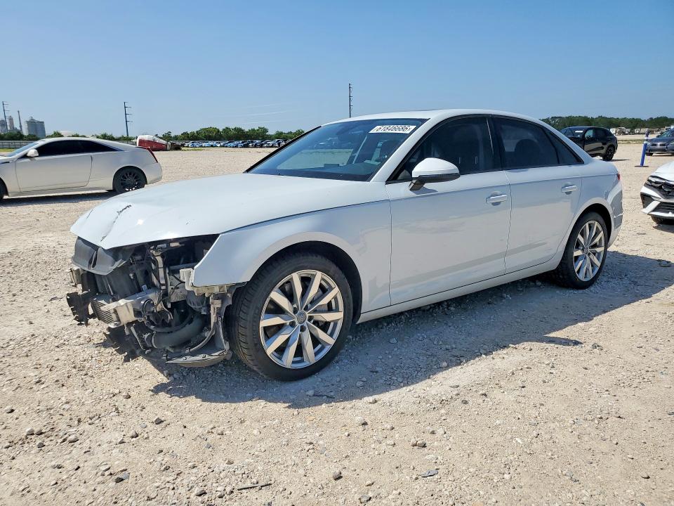 2017 Audi A4 VIN WAUANAF46HN055604 COPART salvage auction — FRONT END, Tx - Salvage Vehicle Title, sold $100 on 2026-07-30 (photo 1)
