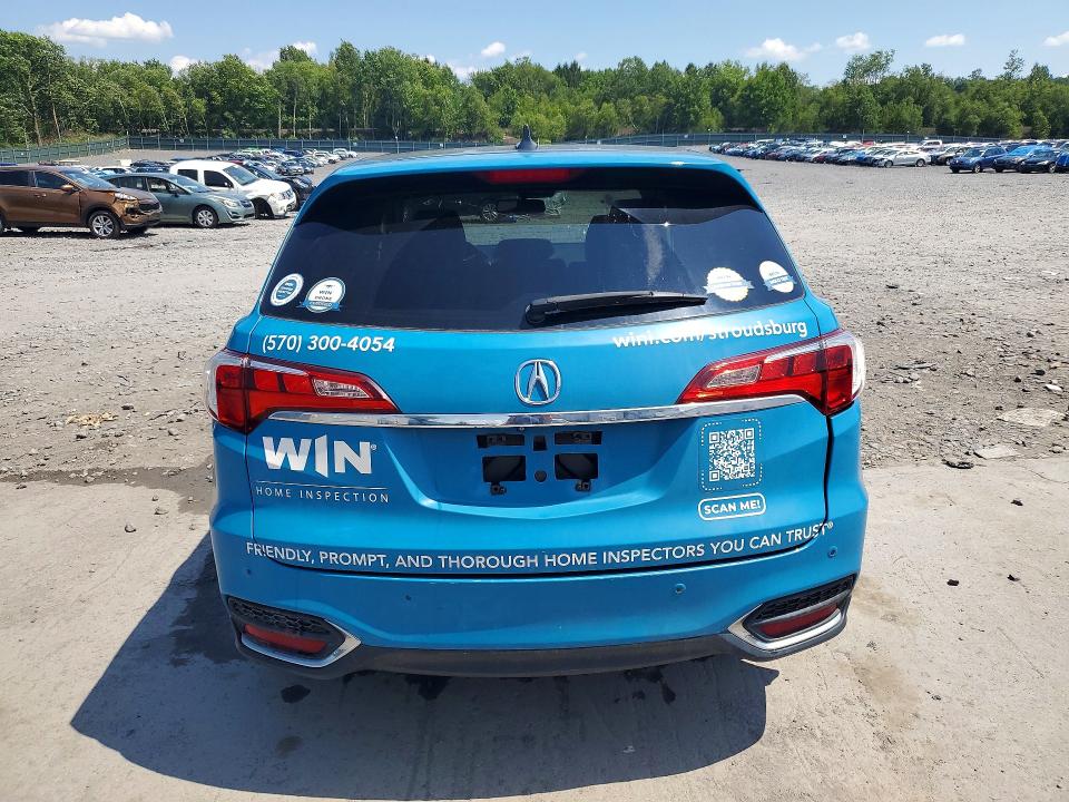 2016 Acura Rdx VIN 5J8TB4H7XGL028284 COPART salvage auction — HAIL, Salvage Title, sold $400 on 2026-07-22 (photo 6)