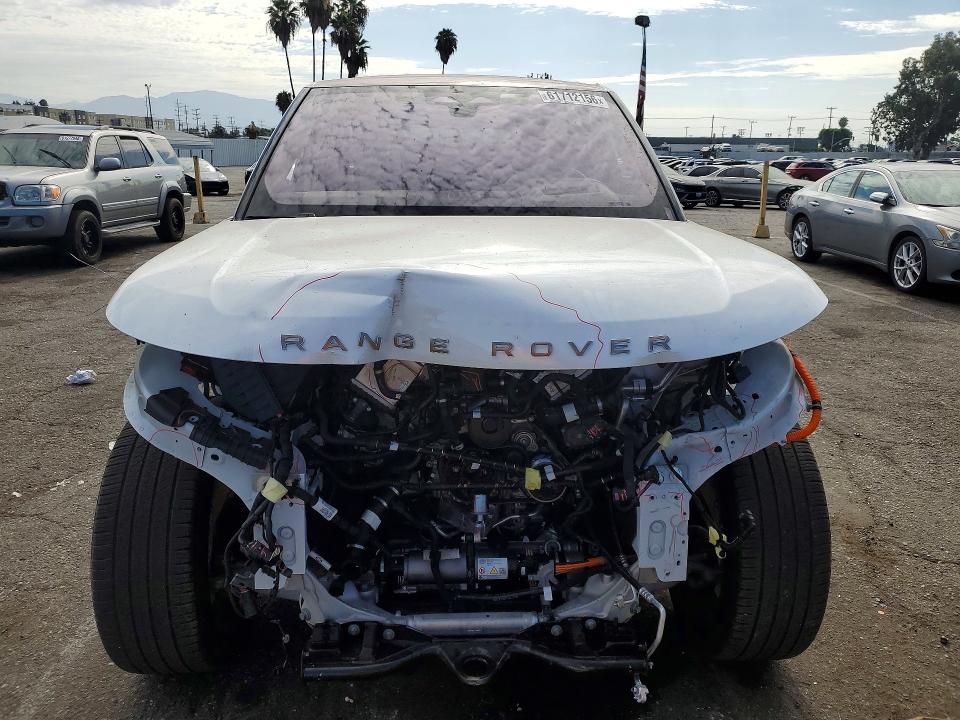 2023 Land rover RANGE ROVER VIN SALKUBE71PA040101 COPART salvage auction — FRONT END, Ca - Salvage Certificate, sold $79,500 on 2026-09-01 (photo 5)