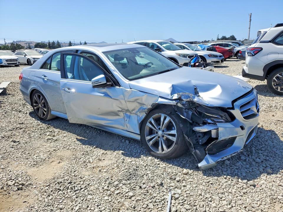 2014 Mercedes-benz E-klasse VIN WDDHF5KB9EA891474 COPART salvage auction — FRONT END, Ca - Salvage Certificate, sold $1,100 on 2026-07-14 (photo 4)