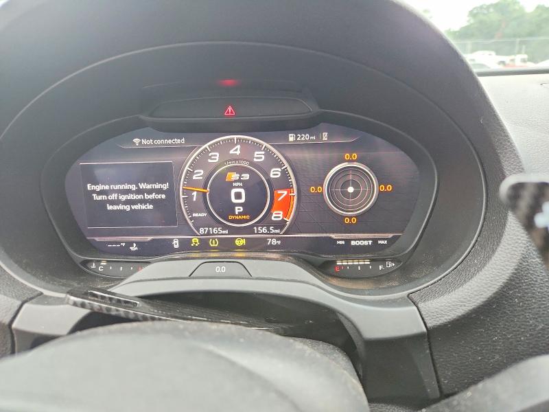 2019 Audi S3 VIN WAUB1GFF7K1018791 COPART salvage auction — FRONT END, Md - Cert Of Salvage > 75% Damage, sold $3,450 on 2026-07-31 (photo 9)