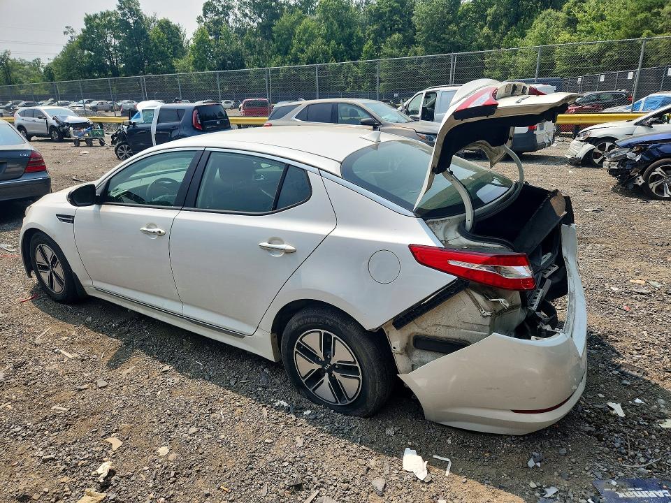 2012 Kia Optima VIN KNAGM4AD7C5018043 COPART salvage auction — REAR END, Md - Cert Of Salvage > 75% Damage, sold $450 on 2026-07-31 (photo 2)