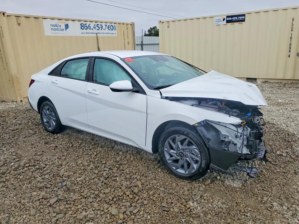 2026 Hyundai Elantra VIN KMHLM4DJ9TU205787 COPART salvage auction — FRONT END, CA - SALVAGE CERTIFICATE, sold $3,100 on 2026-07-23 (photo 4)