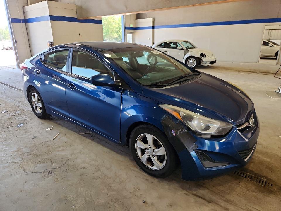 2015 Hyundai Elantra VIN KMHDH4AE7FU252482 COPART salvage auction — FRONT END, Va - Cert Of Title - Salvage, sold $700 on 2026-07-10 (photo 4)