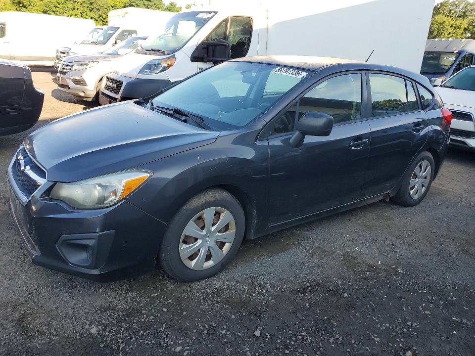 2013 Subaru Impreza VIN JF1GPAA60DH814097 COPART salvage auction — REAR END, CT - CERTIFICATE OF TITLE (P), sold $2,000 on 2026-07-30 (photo 1)