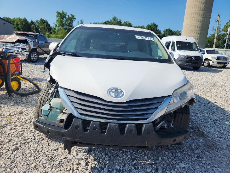 2014 Toyota Sienna VIN 5TDYK3DC6ES421325 COPART salvage auction — FRONT END, MI - CERTIFICATE OF TITLE, sold $200 on 2026-07-23 (photo 5)