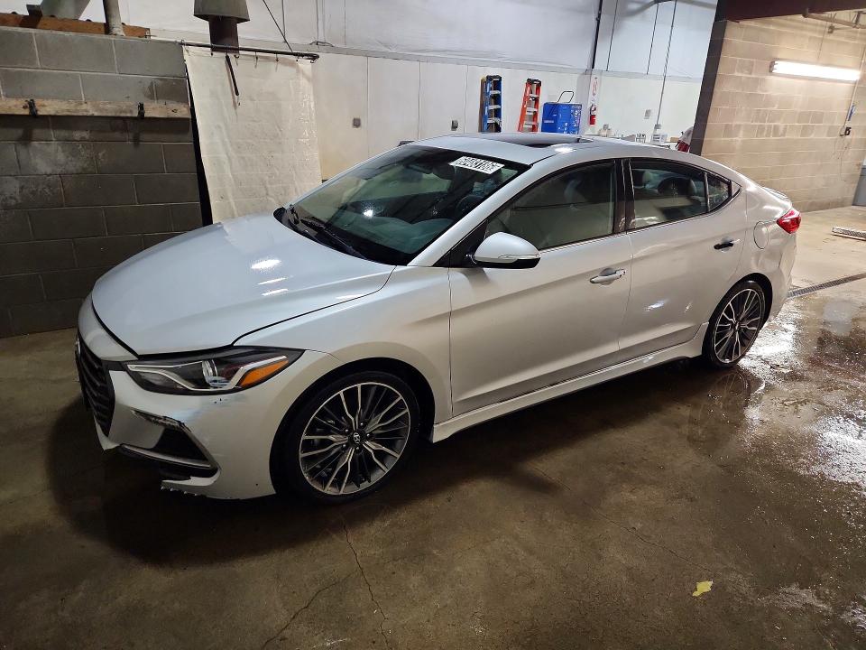 2018 Hyundai Elantra VIN KMHD04LB9JU522251 COPART salvage auction — FRONT END, AK - CERTIFICATE OF VEHICLE TITLE, sold $25 on 2026-07-28 (photo 1)