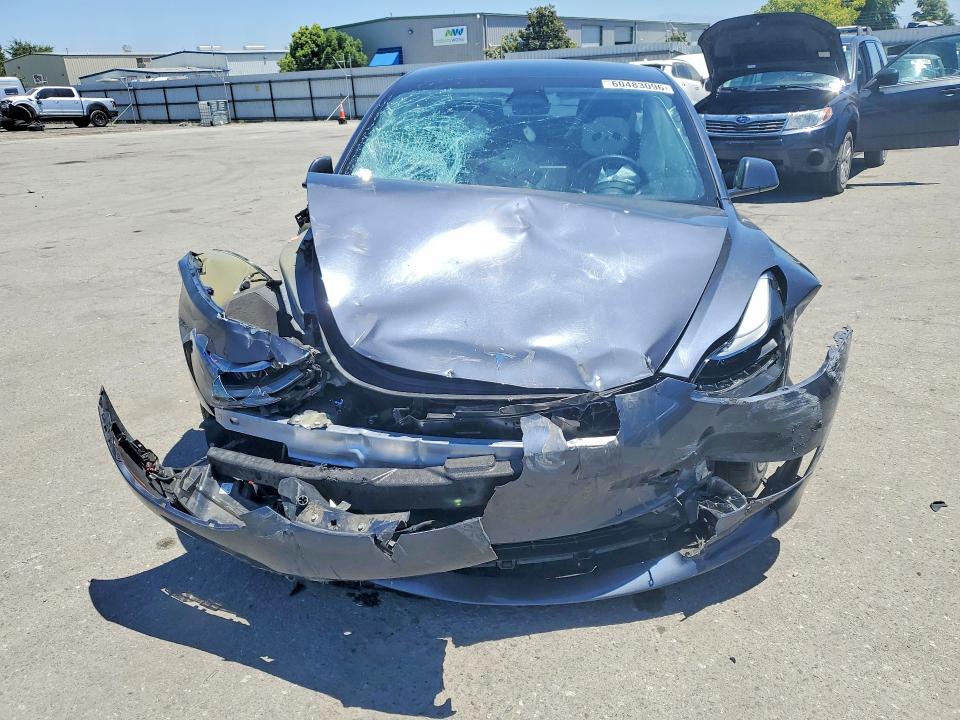 2022 Tesla Model 3 VIN 5YJ3E1EA3NF321092 COPART salvage auction — FRONT END, Ca - Salvage Certificate, sold $4,050 on 2026-07-24 (photo 5)
