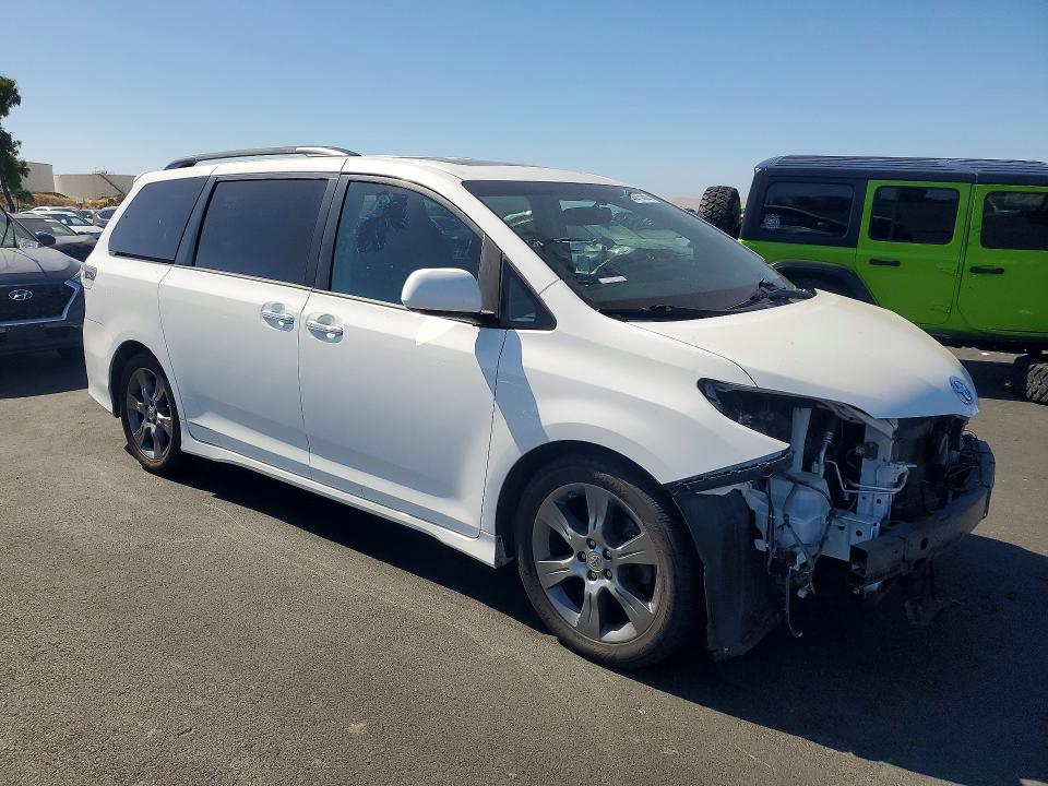 2015 Toyota Sienna VIN 5TDXK3DC4FS559930 COPART salvage auction — FRONT END, Ca - Salvage Certificate, sold $60 on 2026-07-29 (photo 4)