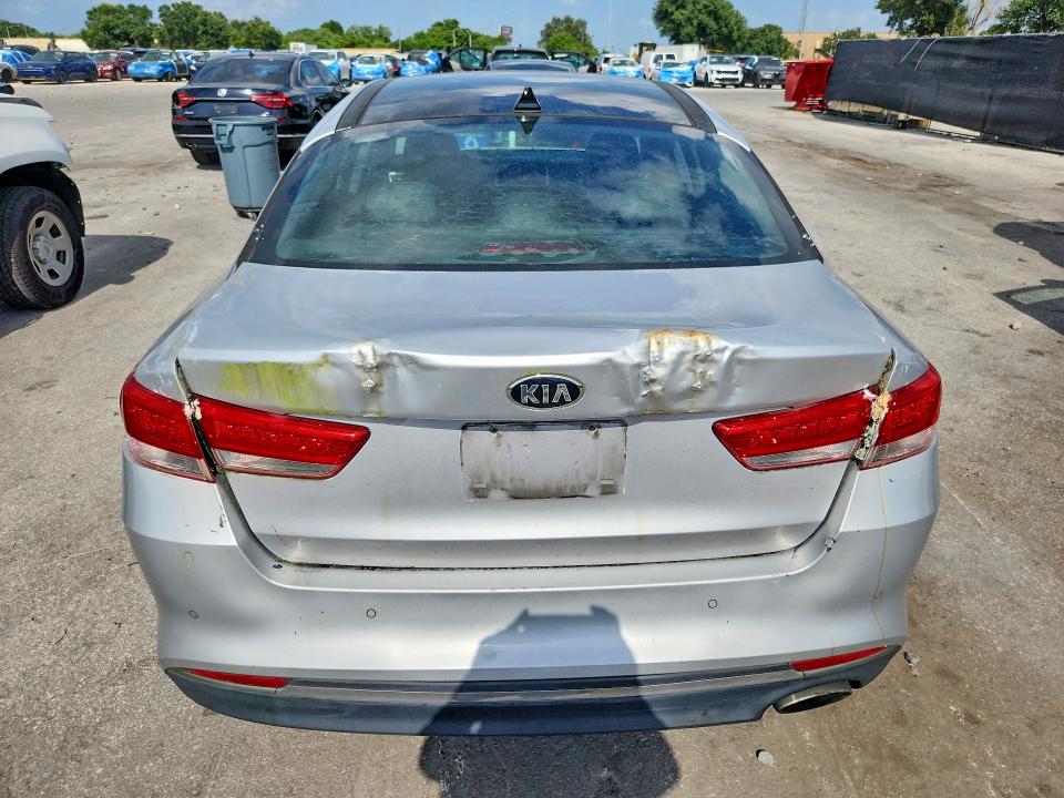 2016 Kia Optima VIN 5XXGU4L37GG057479 COPART salvage auction — REAR END, Fl - Certificate Of Title, sold $375 on 2026-07-28 (photo 6)