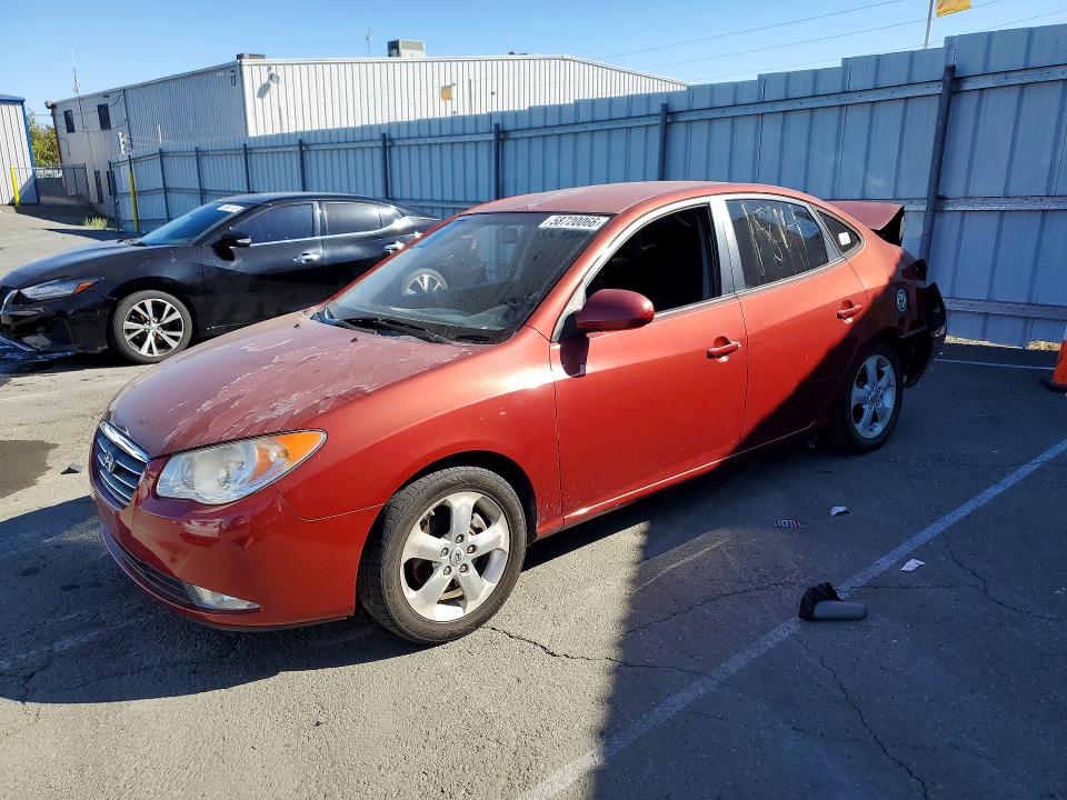 2008 Hyundai Elantra VIN KMHDU46D98U305844 COPART salvage auction — REAR END, CA - SALVAGE CERTIFICATE, sold $575 on 2026-07-17 (photo 1)