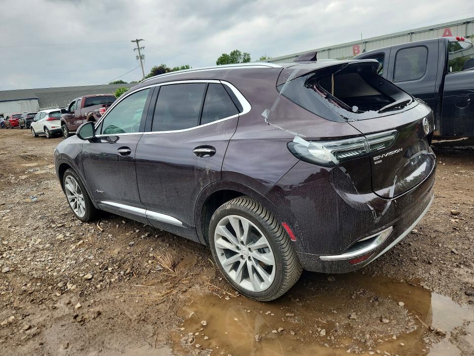 2022 Buick Envision VIN LRBFZSR4XND058410 COPART salvage auction — ROOF, Mi - Certificate Of Title, sold $10,200 on 2026-09-02 (photo 2)