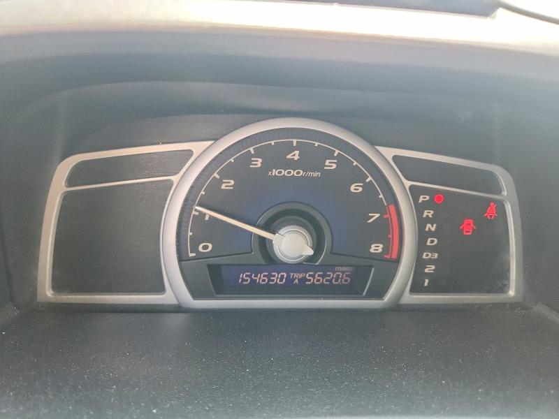 2006 Honda Civic VIN 2HGFG12856H543316 COPART salvage auction — FRONT END, Tx - Salvage Vehicle Title, sold $800 on 2026-07-31 (photo 9)