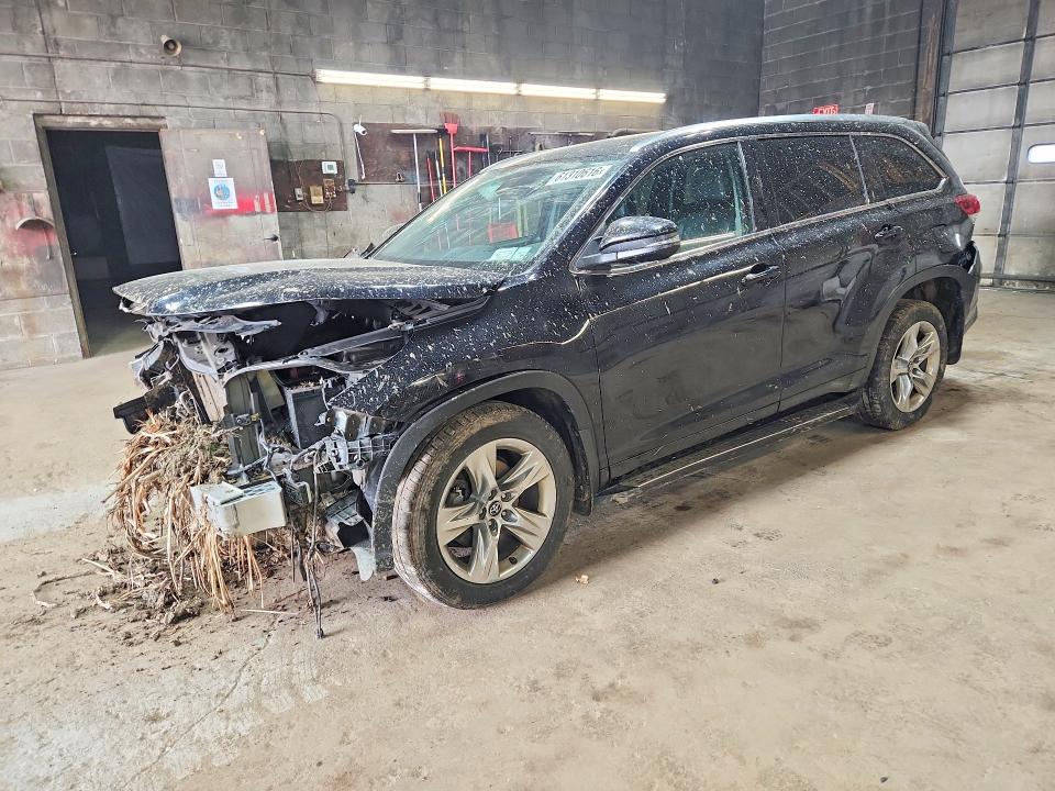 2018 Toyota Highlander VIN 5TDDZRFH4JS863052 COPART salvage auction — FRONT END, Ny - Mv-907A Salvage Certificate, sold $6,000 on 2026-07-27 (photo 1)