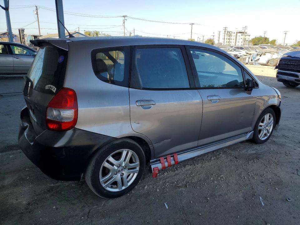 2007 Honda Fit VIN JHMGD37607S009972 COPART salvage auction — FRONT END, CA - SALVAGE CERTIFICATE, sold $575 on 2026-07-30 (photo 3)