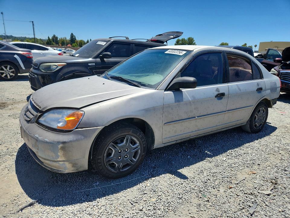 2001 Honda Civic VIN JHMES16561S003434 COPART salvage auction — REAR END, CA - SALVAGE CERTIFICATE, sold $200 on 2026-07-29 (photo 1)