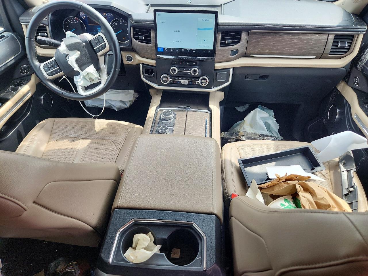 2024 Ford Expedition VIN 1FMJK2A84REA33299 COPART salvage auction — Front End, TX - SALVAGE VEHICLE TITLE, sold $16,000 on 2026-09-17 (photo 8)