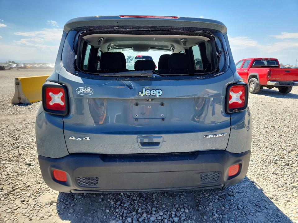2018 Jeep Renegade VIN ZACCJBAB3JPH41745 COPART salvage auction — HAIL, Co - Certificate Of Title, sold $2,650 on 2026-08-18 (photo 6)