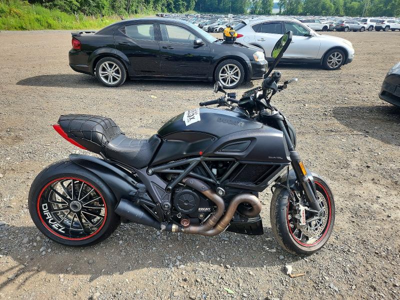 2015 Ducati Diavel VIN ZDM13BSW7FB022099 COPART salvage auction — SIDE, Ny - Mv-907A Salvage Certificate, sold $3,900 on 2026-07-16 (photo 1)