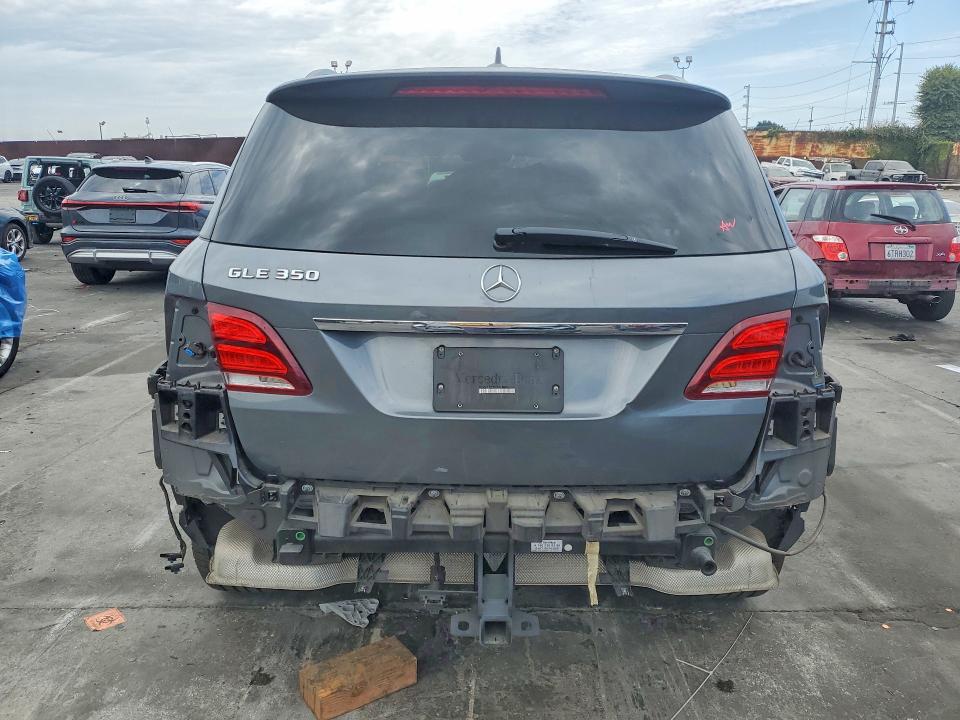 2017 Mercedes-benz Gle VIN 4JGDA5JB2HA908009 COPART salvage auction — REAR END, Ca - Salvage Certificate, sold $8,100 on 2026-07-22 (photo 6)