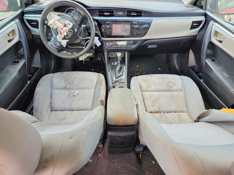 2014 Toyota Corolla VIN 5YFBURHE7EP112843 COPART salvage auction — FRONT END, TX - SALVAGE VEHICLE TITLE (P), sold $1,100 on 2026-07-17 (photo 8)