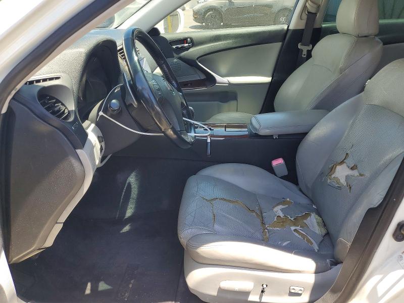 2007 Lexus Is VIN JTHBK262472032387 COPART salvage auction — MINOR DENT/SCRATCHES, Ca - Dis/Dlr/Exp Clean W/Salv Hist, sold $1,500 on 2026-07-15 (photo 7)