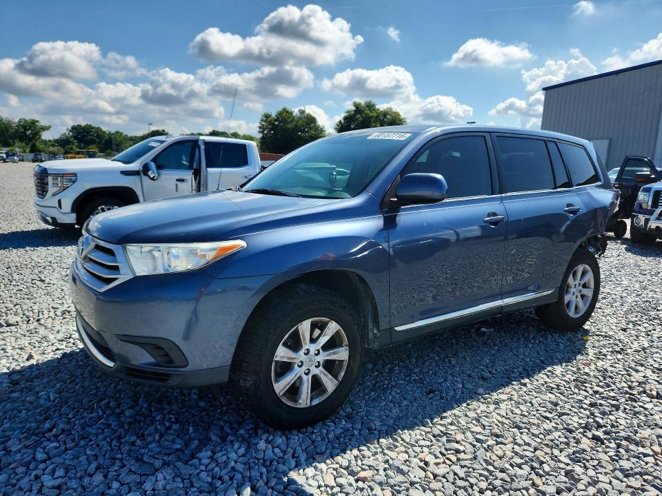 2012 Toyota Highlander VIN 5TDZK3EH3CS052998 COPART salvage auction — REAR END, Fl - Cert Of Title Slvg Rebuildable, sold $15 on 2026-07-22 (photo 1)