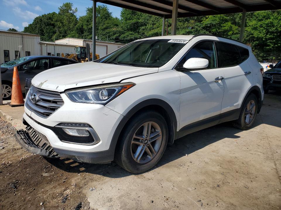 2017 Hyundai Santa fe VIN 5XYZU3LB2HG426109 COPART salvage auction — FRONT END, Mt - Certificate Of Title (P), sold $2,800 on 2026-07-28 (photo 1)