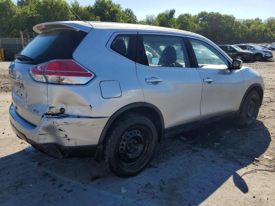 2015 Nissan Rogue VIN KNMAT2MVXFP514046 COPART salvage auction — FRONT END, Pa - Certificate Of Salvage, sold $525 on 2026-07-22 (photo 3)