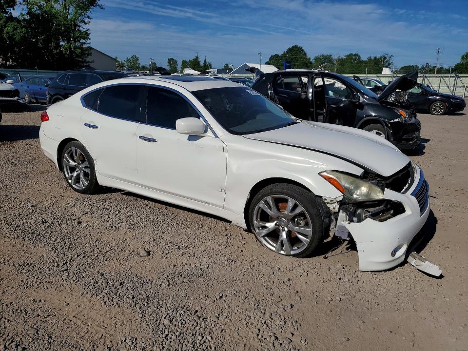2011 Infiniti M37 VIN JN1BY1AR2BM370367 COPART salvage auction — FRONT END, NY - MV-907A SALVAGE CERTIFICATE, sold $250 on 2026-08-03 (photo 4)
