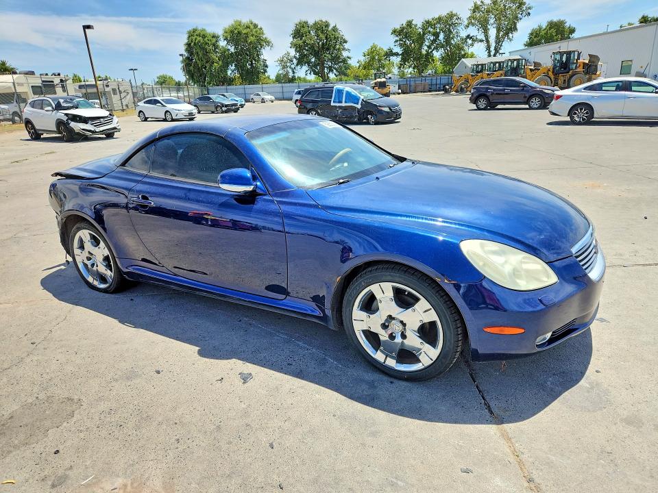 2002 Lexus Sc 430 VIN JTHFN48Y220002542 COPART salvage auction — REAR END, CA - SALVAGE CERTIFICATE, sold $1,050 on 2026-07-20 (photo 4)