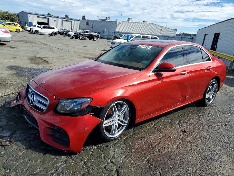 2017 Mercedes-benz E-class VIN WDDZF4JB5HA122684 COPART salvage auction — FRONT END, Ca - Dis/Dlr/Exp Only Clean Title, sold $5,500 on 2026-07-31 (photo 1)