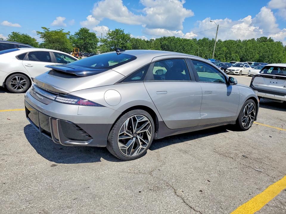 2023 Hyundai Ioniq 6 VIN KMHM34AA6PA048836 COPART salvage auction — UNDERCARRIAGE, Ky - Cert Of Title-Salvage, sold $250 on 2026-07-30 (photo 3)