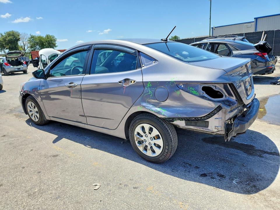 2015 Hyundai Accent VIN KMHCT4AE6FU867521 COPART salvage auction — REAR END, Fl - Cert Of Title Slvg Rebuildable, sold $50 on 2026-07-21 (photo 2)