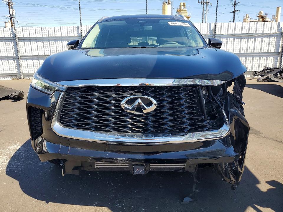 2025 Infiniti Qx60 VIN 5N1AL1FR6SC355792 COPART salvage auction — FRONT END, Ca - Salvage Certificate, sold $16,100 on 2026-07-15 (photo 5)