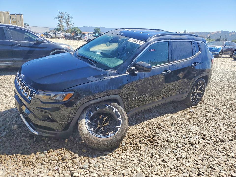 2025 Jeep Compass VIN 3C4NJDCNXST578369 COPART salvage auction — FRONT END, CA - SALVAGE CERTIFICATE, sold $4,000 on 2026-07-27 (photo 1)
