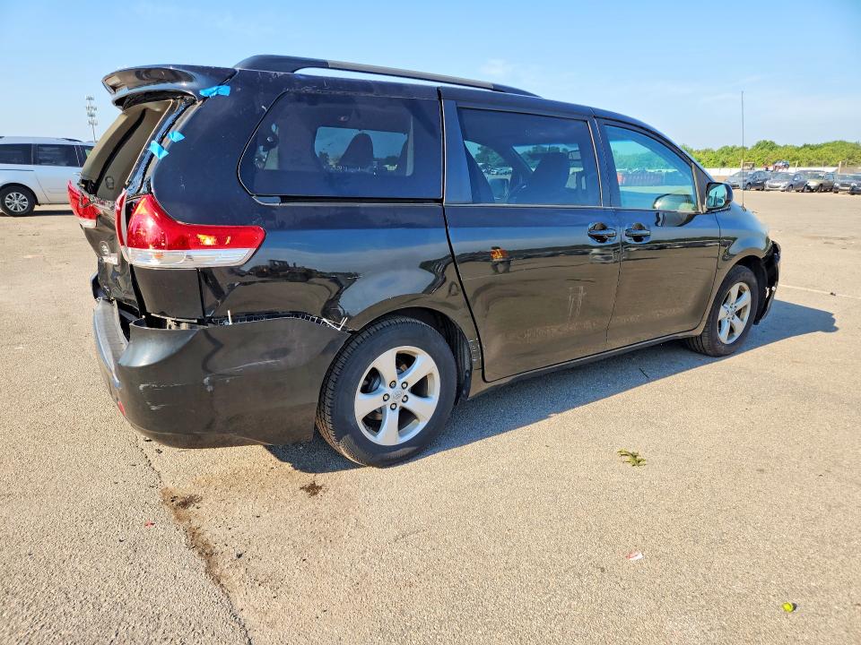 2012 Toyota Sienna VIN 5TDKK3DC0CS245665 COPART salvage auction — REAR END, Ny - Mv-907A Salvage Certificate, sold $3,500 on 2026-07-27 (photo 3)