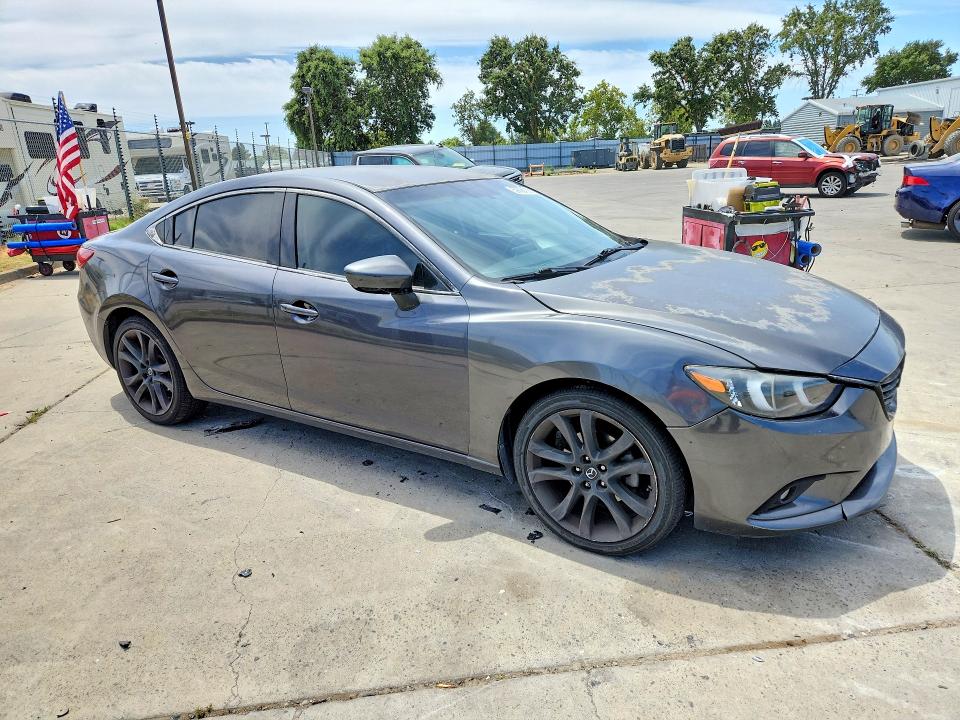 2016 Mazda 6 VIN JM1GJ1U58G1408001 COPART salvage auction — FRONT END, Ca - Dis/Dlr/Exp App For Dup Salvag, sold $1,350 on 2026-07-27 (photo 4)
