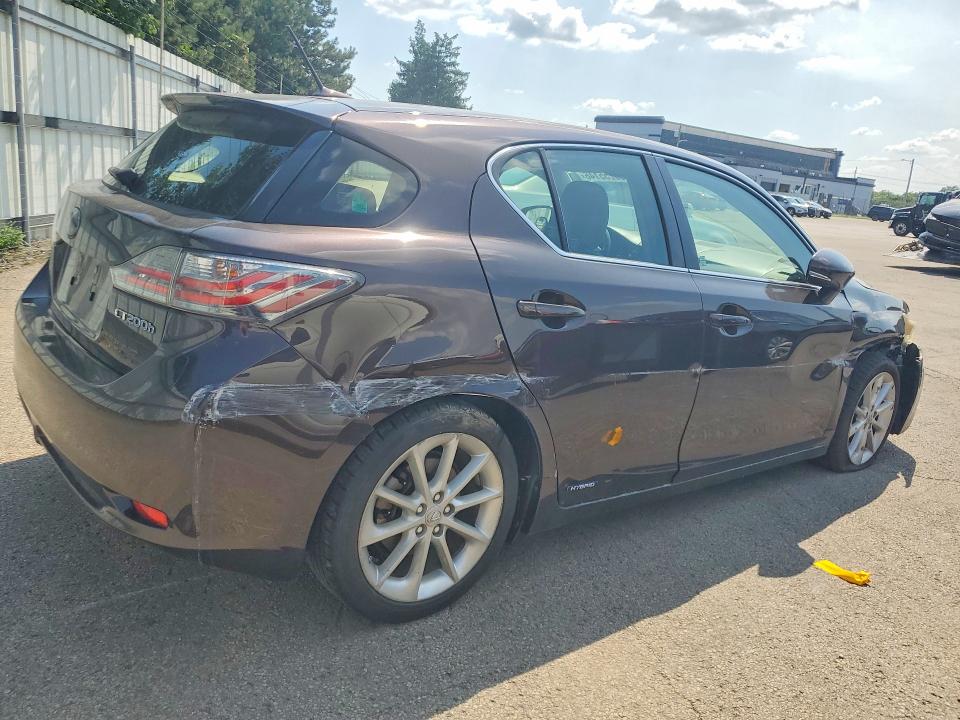 2012 Lexus Ct VIN JTHKD5BH1C2100113 COPART salvage auction — FRONT END, OH - CERT OF TITLE-SALVAGE, sold $80 on 2026-07-31 (photo 3)