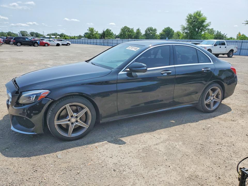 2017 Mercedes-benz C class VIN 55SWF4KB5HU190033 — COPART salvage auction photo