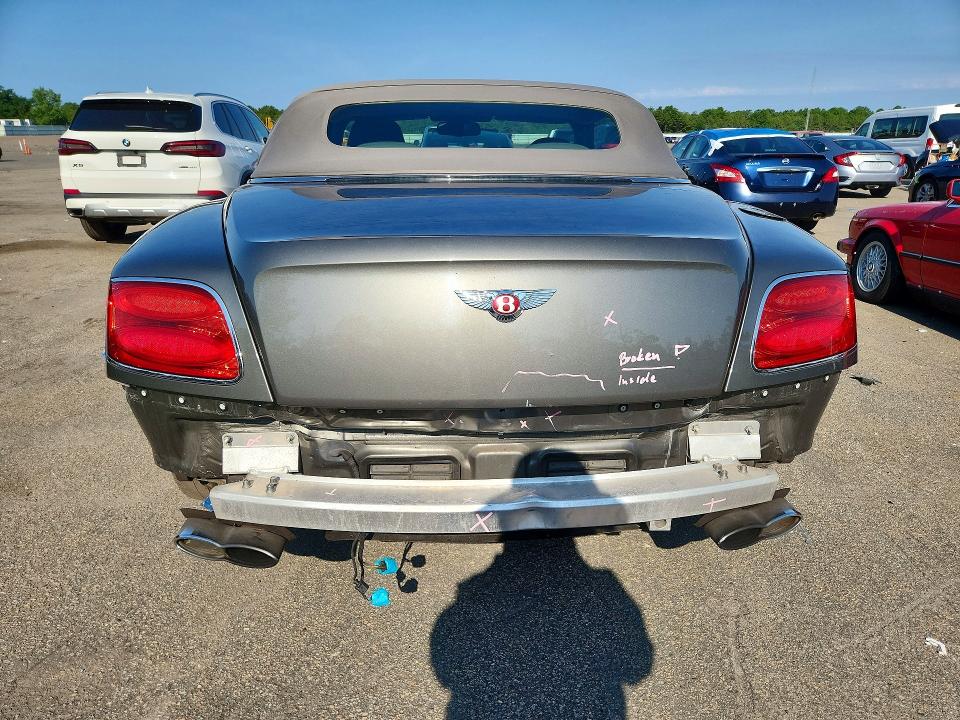 2013 Bentley Continental VIN SCBGT3ZA8DC083624 COPART salvage auction — REAR END, Ny - Mv-907A Salvage Certificate, sold $19,600 on 2026-07-15 (photo 6)
