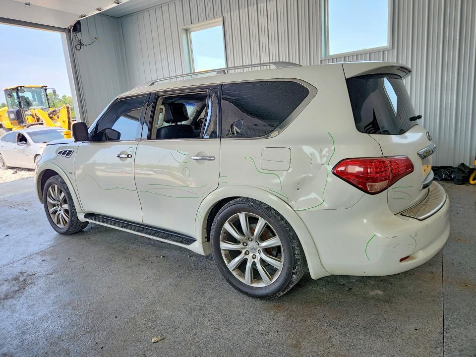 2014 Infiniti Qx80 VIN JN8AZ2NE0E9064301 COPART salvage auction — VANDALISM, Oh - Cert Of Title-Salvage, sold $1,150 on 2026-07-24 (photo 2)