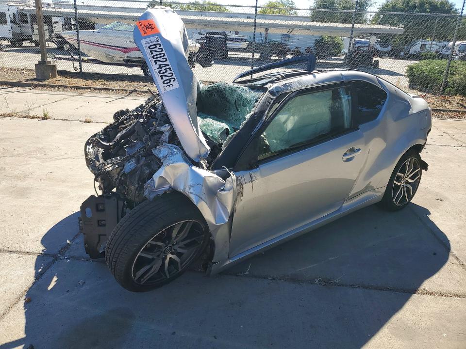 2014 Scion Tc VIN JTKJF5C75E3074487 COPART salvage auction — ALL OVER, Ca - Salvage Certificate, sold $10 on 2026-08-03 (photo 1)
