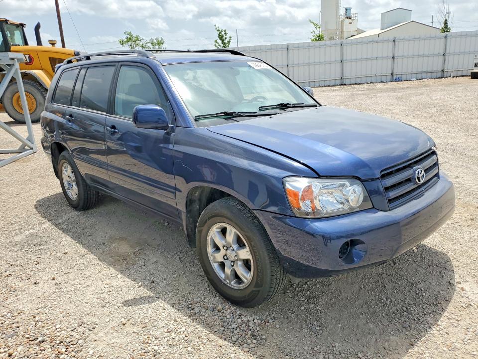 2007 Toyota Highlander VIN JTEEP21A670210953 COPART salvage auction — FRONT END, Ia - Cert Of Title-Salvage Title, sold $550 on 2026-07-22 (photo 4)