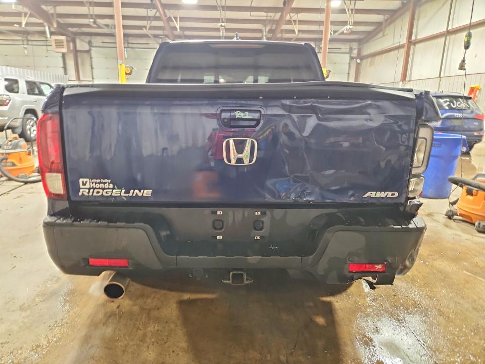 2021 Honda Ridgeline VIN 5FPYK3F59MB012874 COPART salvage auction — REAR END, PA - CERTIFICATE OF SALVAGE, sold $7,100 on 2026-07-28 (photo 6)