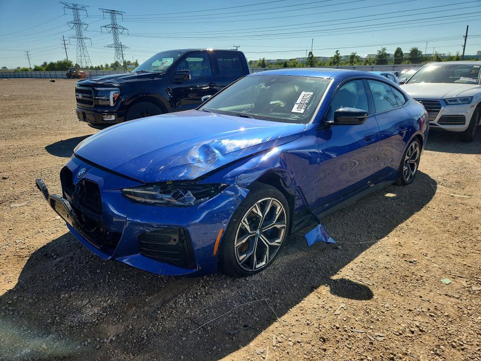 2024 BMW I4 VIN WBY83FB01RFS74262 — COPART salvage auction photo